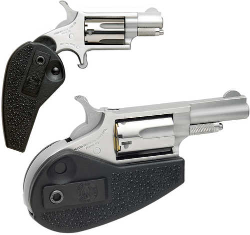 North American Arms Mini Revolver 22 Long Rifle / 22 Magnum 1.125" Barrel 5 Round Stainless Steel NAA-22MSC-HG