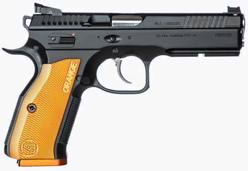 CZ-USA SHADOW 2 Pistol 9MM 4" Barrel Orange Checkered Aluminum Grips