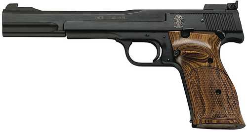 Smith & Wesson Model 41 Rimfire Pistol 22 Long Rifle 7" Barrel Blued Carbon Steel Slide Wood Grips