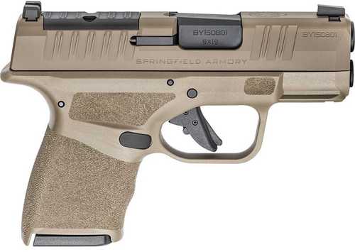 Springfield Armory Hellcat Micro-Compact OSP Optics Ready Pistol 9mm 3" Barrel 11 Round Flat Dark Earth Steel Adaptive Texture Grip Tritium / Luminescent Front Sight