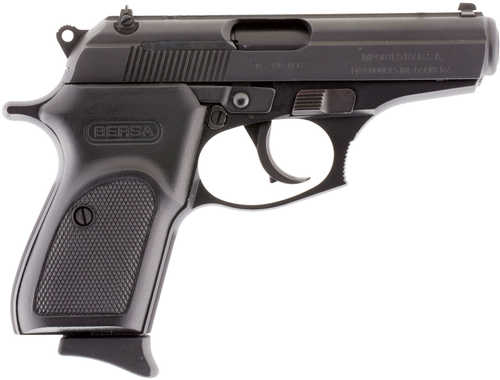 Bersa Thunder Semi Automatic Pistol 380 ACP 7 Round Hard Rubber Grip 3 Dot Fixed Sight With Matte Black Finish T380M8