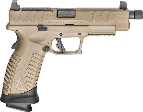 Springfield Armory XD-M Elite 9mm Luger 4.50" Threaded Barrel 22 Round Flat Dark Earth Interchangeable Backstrap Grip XDMET9459FHCOSP