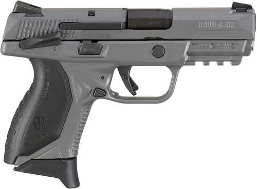 <span style="font-weight:bolder; ">Ruger</span> American Pistol 45 ACP 3.75" Barrel 7 Round Novak LoMount 3-Dot Sights Gray Cerakote Black Wraparound Ergonomic Grip