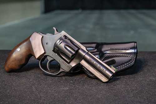 Charter Arms Professional II Revolver 357 Mag 6 Shot 3" Barrel Black Nitride Finish With Wood Grip