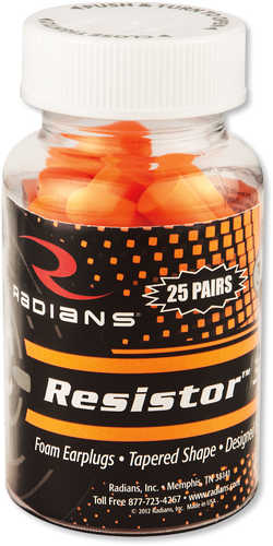 Radians Foam Ear Plugs 25 Pair Per Jar FP70RD25