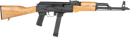 Century WASR-M 9mm Luger 17.5" Barrel 33 Round Mag Black Fixed Wood Stock