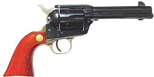 Cimarron Pistoleer .357/.38 Special FS 4.75" Barrel Blued Walnut Nickel Backstrap And Trigger Guard