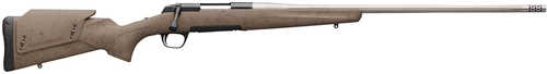 Browning X-Bolt Western Hunter Rifle 300 PRC 26" Barrel Flat Dark Earth Cerakote With Spider Web Hard Core Fiber-Fusion