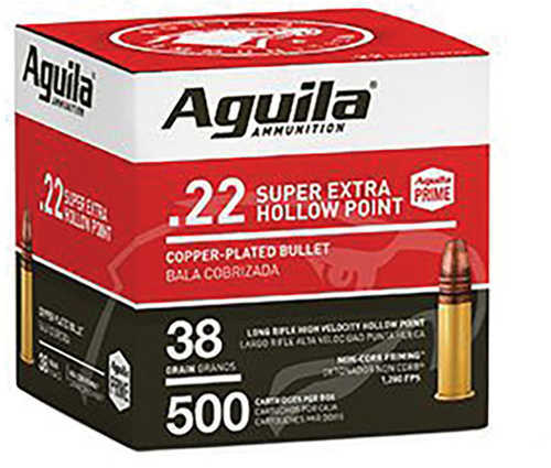 22 Long Rifle 500 Rounds Ammunition Aguila 38 Grain Lead