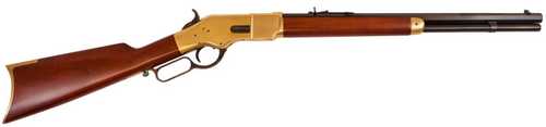 Cimarron 1866 Short Rifle 44 Special 20" Octagon Barrel 10-Round Capacity Brass / Standard Blue Finish Walnut Stock CA217