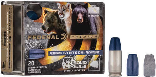 40 S&W 20 Rounds Ammunition Federal Cartridge 200 Grain Syntech