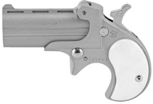 Bearman Pistols Classic Derringer 22 LR 2.4" Barrel Alloy Frame Satin Finish Pearl Grips Fixed Sights 2Rd CL22LSP