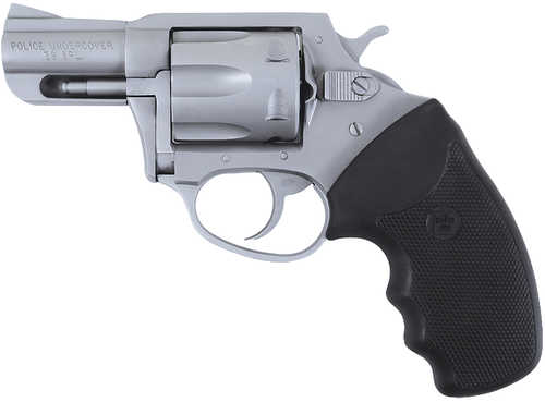 Charter Arms Undercover Police Revolver 38 Special 6 Shot 2.20" Barrel Stainless Steel Finish Black Rubber Grip