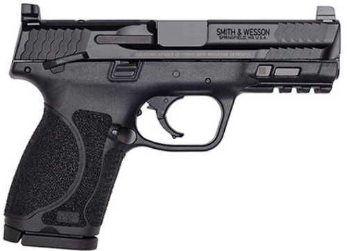 Smith & Wesson M&P M2.0 Compact Pistol 9mm 4" Barrel 15+1 Round Manual Safety Optic Ready Black Armornite Stainless Steel Slide Polymer Grip