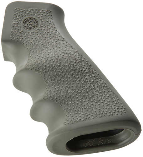 Hogue Grips Overmolded AR15/M16 Rubber Finger Grooves OD Green 15001
