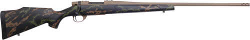 Weatherby Vanguard High Country 6.5 PRC Bolt Action Rifle 24" Barrel 3 Rounds Polymer Stock Black/Green/Tan Cerakote FDE Finish