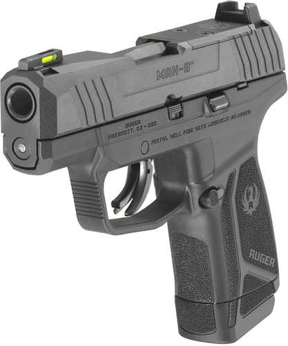 Ruger Max-9 Pro Optic Ready Pistol 9mm 3.20" Barrel 12 Round Tritium Fiber Front Sight