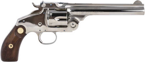 Taylors & Company Frontier Revolver 45 Colt 6 Round 6.50" Barrel Nickel Finish Walnut Grip