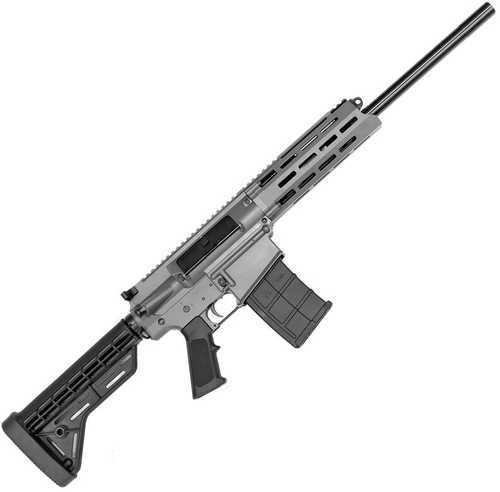 JTS Group M12AR Semi-automatic AR 12 Gauge 3" 18.7" Barrel Cylinder Choke Gray color Polymer Grip and Foxed Stock Aluminum Forearm with M-LOK 5Rd 2 Magazines