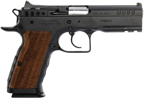 IFG Stock I Pistol 45 ACP 4.50" Barrel 10 Round Black Steel Slide Wood Grip