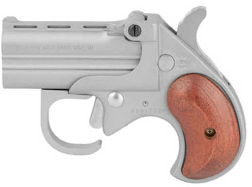 Bearman Industries CB9 Big Bore Derringer 9MM 2.75"Barrel Silver Finish Wood Grips