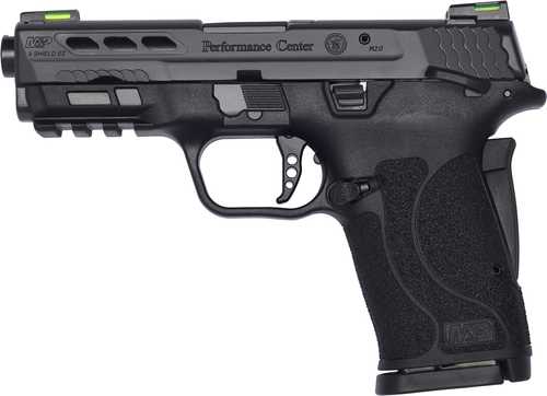 Smith & Wesson M&P Shield EZ Performance Center Pistol 9mm Luger 3.83" Ported Barrel 8 Round Manual Thumb Safety Black Finish
