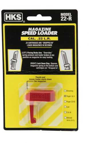 HKS Magloader 22LR Fits Ruger Mark I & II RED 22R-img-0