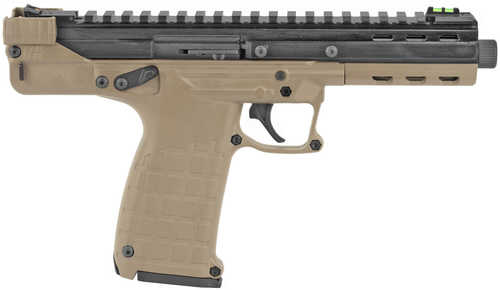 Kel-Tec CP33 with Rail 22 LR 5.50" Threaded Barrel 33 Round Tan Frame Fiber Optic Sights