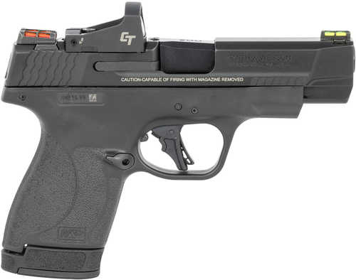 Click to see larger image. Smith & Wesson Performance Center M&P Shield Plus Pistol With Crimson Trace Red Dot 9mm Luger 4" Barrel 10 Round Black Finish