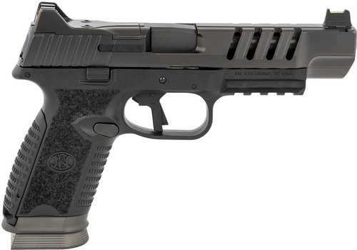 Click to see larger image. FN 509 LS Edge Pistol 9mm Luger 5" Barrel 17 Round Black Graphite PVD Steel Slide