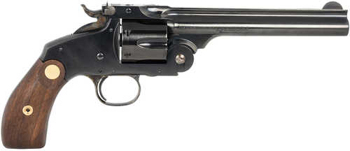 Taylors & Company Frontier Schofield Revolver 44 Special 6 Round 6.5" Barrel Blued Steel Cylinder Frame Walnut Grip