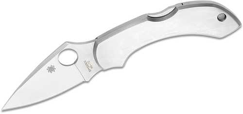 Spyderco Dragonfly II Knife With Plain Edge & Stainless Steel Handle Md: C28P