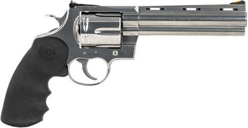 New Colt Anaconda Revolver 44 Mag 6 Shot 6" Barrel Semi-Bright Stainless Steel Finish with Black Hogue Rubber Grip