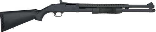 Click to see larger image. Mossberg 590 Tactical Shotgun 12 Gauge 3" Chamber 20" Barrel 8+1 Round Matte Blued Finish Black Synthetic Stock