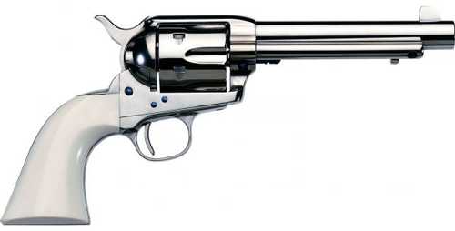 Taylor's Uberti 1873 Revoler 45 Colt 5.5" Barrel Nickel Finish With Ivory Grip