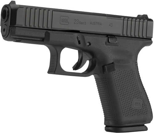 Glock 23G5 Semi-Auto Pistol 40S&W 4.02" Barrel (1)-10Rd Mag White Dot Front Sight Outline Rear Sights Black Polymer Finish