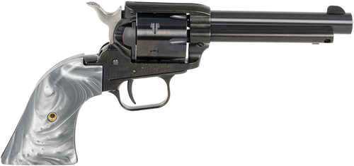 Heritage Rough Rider Revolver 22LR 4.75" Barrel 6Rd Capacity Black Pearl Grips Blued Aluminum Alloy Finish