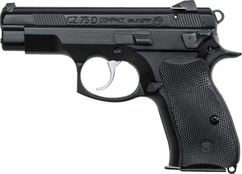 CZ 75-B 9mm Luger 3.8" Barrel 10 Round Rubber Grip Black Semi Automatic Pistol 01194