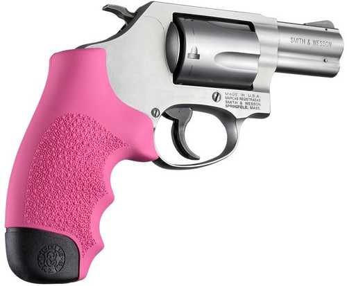 Click to see larger image. Hogue Grips Monogrip Fits S&W J Frame Round Butt Finger Grooves Rubber Pink 60007