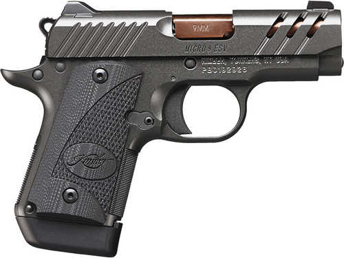 Kimber Micro 9 ESV Semi-Auto Pistol 9mm Luger 3.15" Barrel (1)-7Rd Mag Black Finish