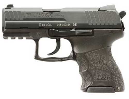 H&K P30SK Sub-Compact Semi-Auto Pistol 9mm Luger 3.27" Barrel (3)-10Rd Mags Night Sights Black Polymer Finish