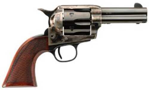 Taylor's & Company Uberti 1873 Running Iron Cattleman Revolver 45LC 3.5" Barrel 6Rd Capacity Checkerd Walnut Grips Widened Blade Sights Blued Finish