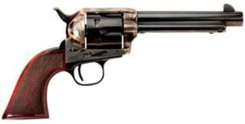 Taylor's & Company Firearms <span style="font-weight:bolder; ">Uberti</span> Smokewagon Revolver 45LC 5.5" Barrel 6Rd Capacity Checkerd Walnut Grips Blued Finish