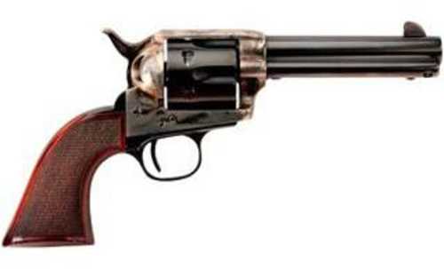 Taylor's & Company Firearms Smokewagon Revolver 45 Colt 4.75" Barrel 6Rd Capacity Checkerd Walnut Grips Blued Finish