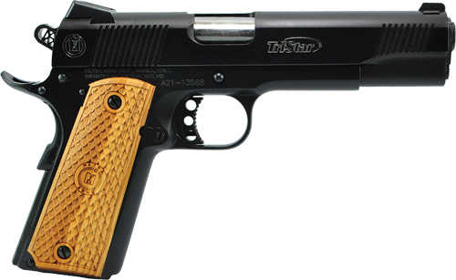 TriStar American Classic II 1911 Semi-Auto Pistol 9mm Luger 5" Barrel Fixed Sights Wood Grips Blued Steel Finish