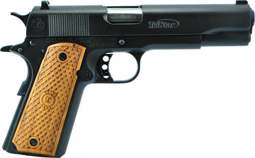 TriStar American Classic Government 1911 Semi-Auto Pistol .45ACP 5" Barrel (1)-8Rd Mag Wood Grips Fixed Sights Blued Steel Finish