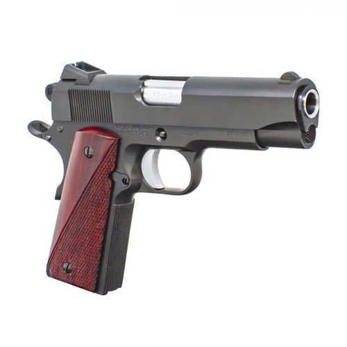 Fusion 1911 Combat Series 70 Colt Commander Design Semi-Auto Pistol 9mm Luger 4.25" Barrel (1)-8Rd Mag Premium Red Cocobolo Exotic Hardwood Grips Matte Black Finish