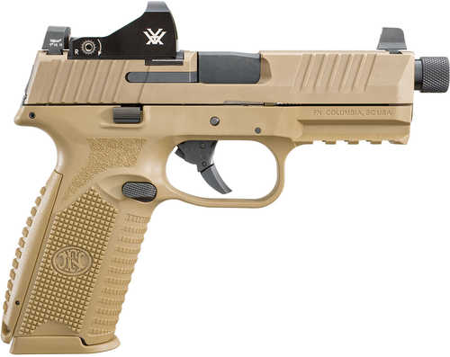 FN America 509 Tactical Semi-Auto Pistol 9mm Luger 4.5" Threaded Barrel (3)-10Rd Mags Right Hand Vortex Viper Red Dot Sights Flat Dark Earth Polymer Finish