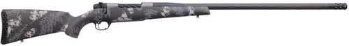 Weatherby Mark V Backcountry Ti Carbon Bolt Action Rifle 6.5Creedmoor 22" Threaded Barrel 4Rd Capacity Fiber With Grey & White Stock Graphite Black Cerakote Finish