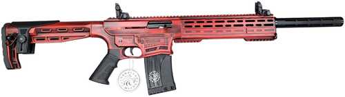 Garaysar Fear 116 AR-Style Semi-Auto Shotgun 12 Gauge 3" Chamber 20" Barrel (2)-5Rd Mags Red Tactical Synthetic Finish